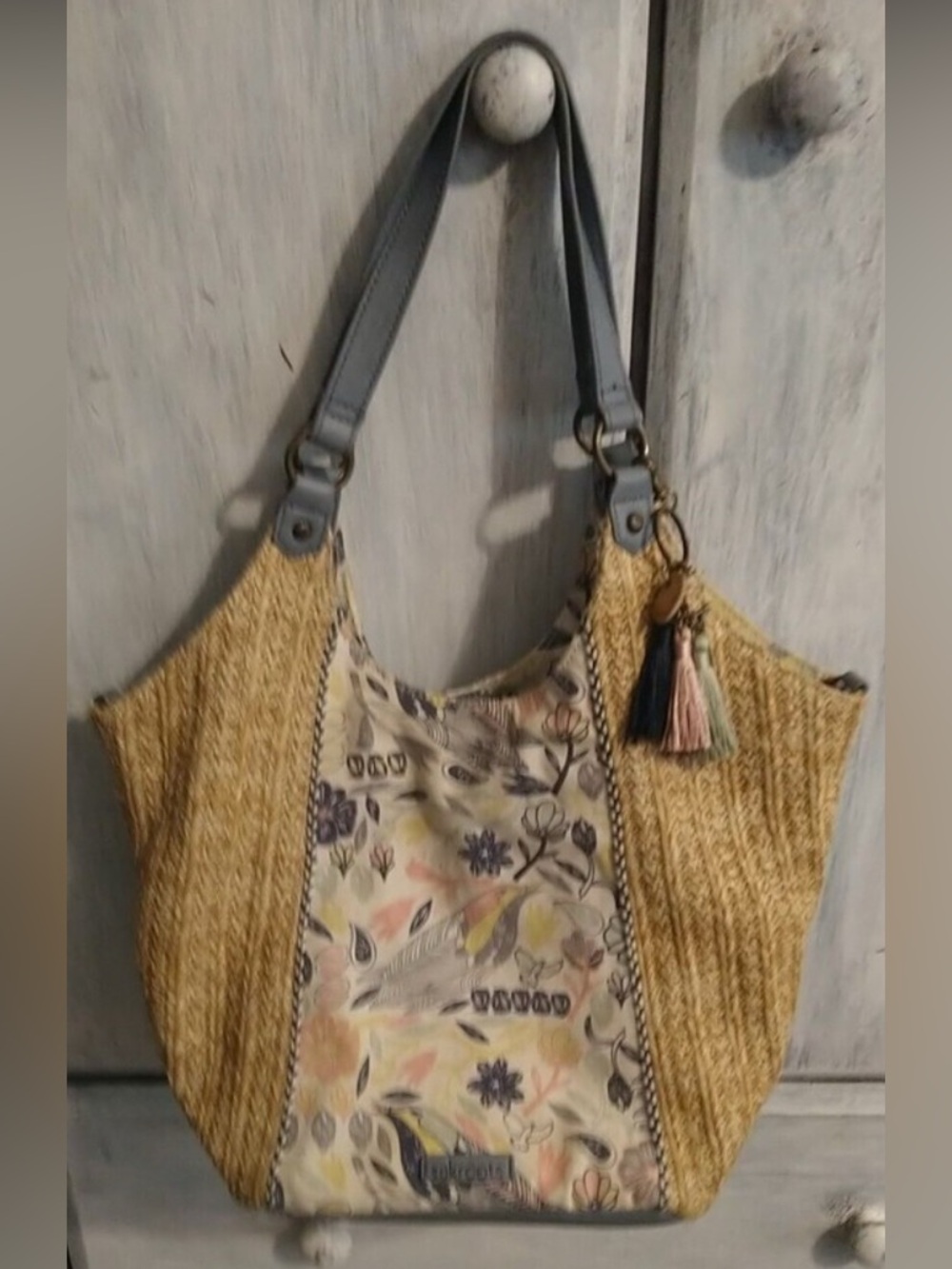 Sakroots Hobo Espadrille & Cloth Shoulder Bag Boho Beachy Cottagecore